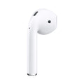 White wireless earbud on a white background